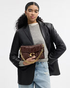 Coach Chain Tabby Shoulder Bag With Quilting