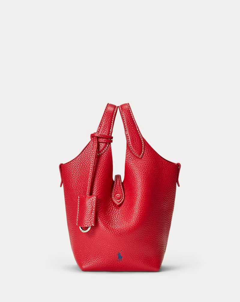 Ralph Lauren Polo Play Small Leather Tote & Crossbody