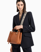 Emporio Armani Small Myea Shopper Bag With Deer Print