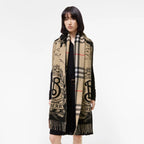 Burberry Wide Gallant Knight Cashmere Scarf