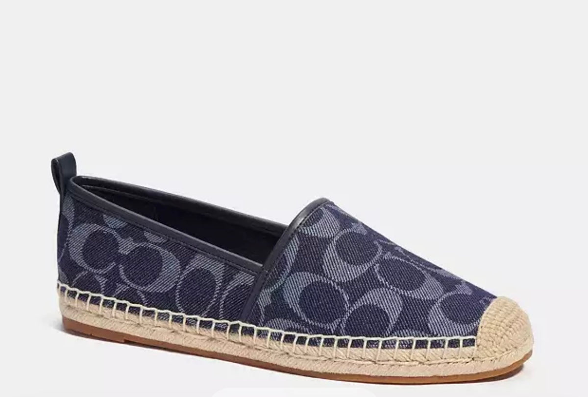 Coach Codi Espadrille In Signature Denim