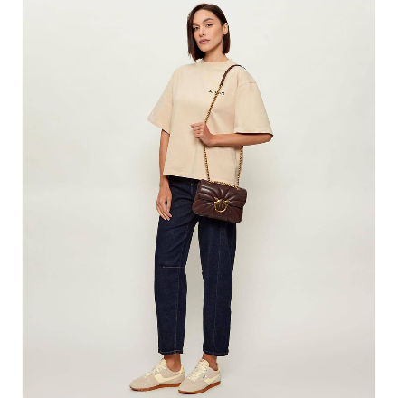 Pinko Mini Love Bag Puff Butterfly Quilted Shoulder Bag