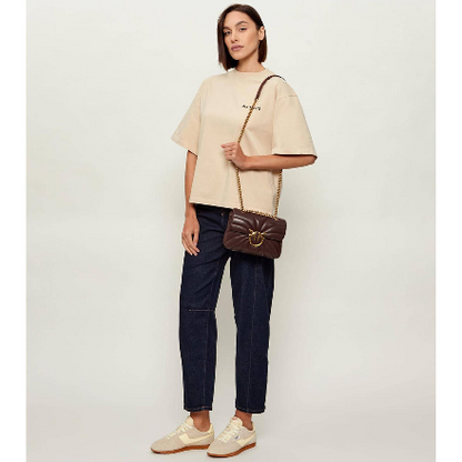 Pinko Mini Love Bag Puff Butterfly Quilted Shoulder Bag