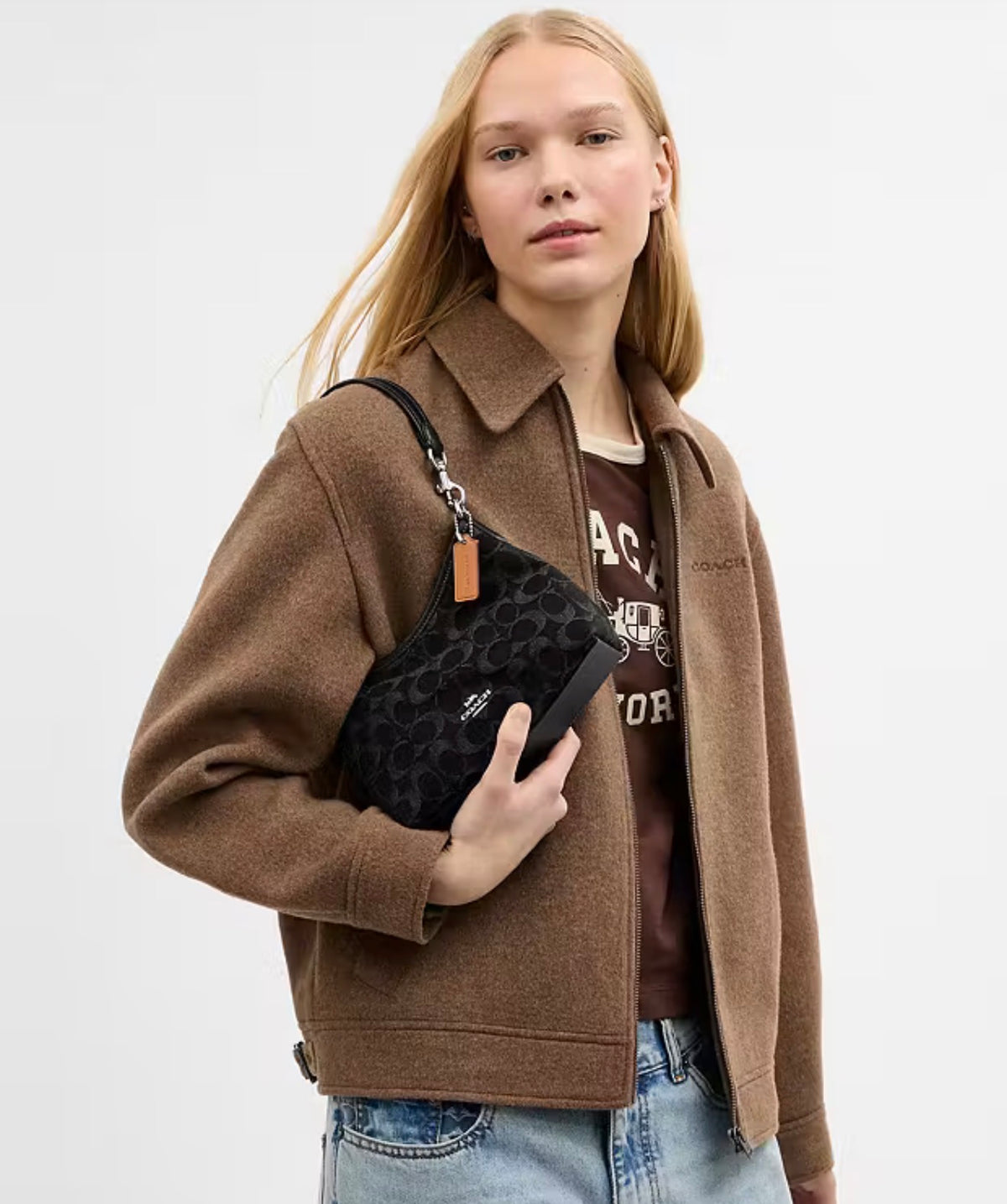 Coach Laurel Small Shoulder Bag In Signature Denim