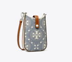Tory Burch Monogram Denim Phone Crossbody