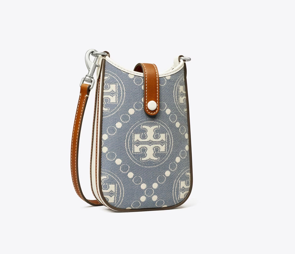 Tory Burch Monogram Denim Phone Crossbody