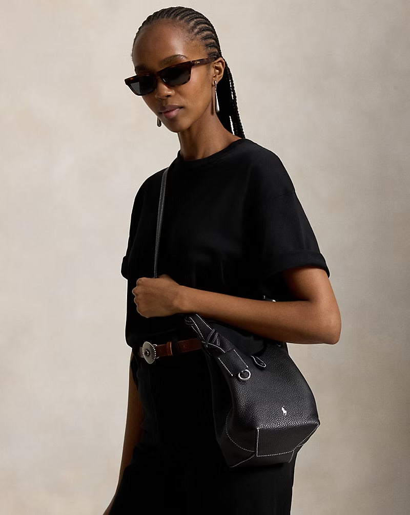 Ralph Lauren Polo Play Small Leather Tote & Crossbody