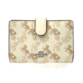 Coach Medium Corner Zip Wallet With Horse And Carriage Print