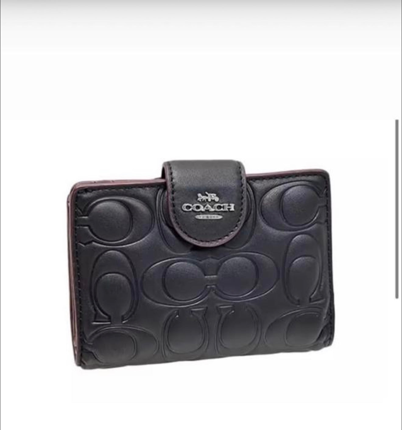 Coach Medium Corner Zip Wallet In Signature Leather