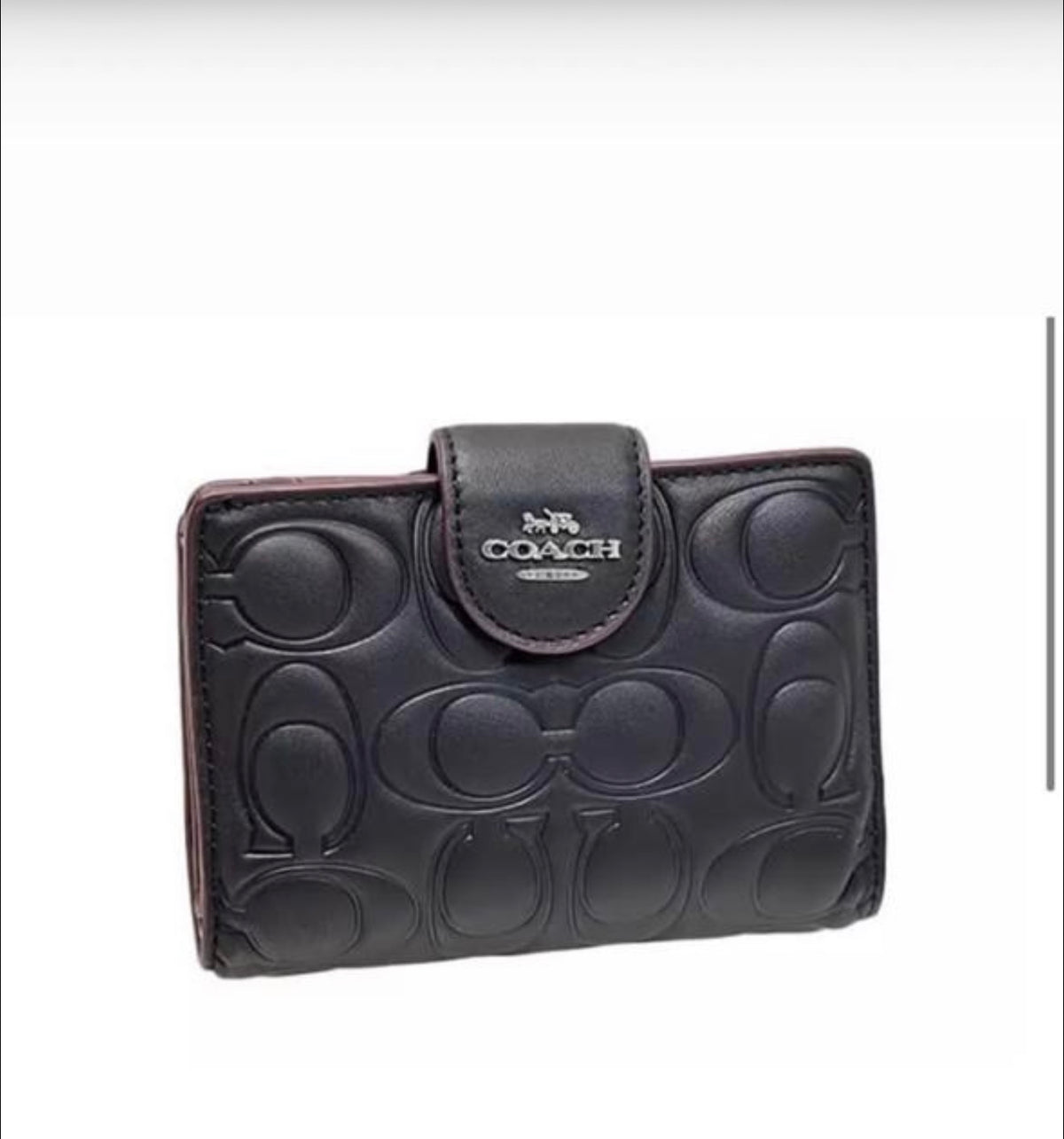 Coach Medium Corner Zip Wallet In Signature Leather