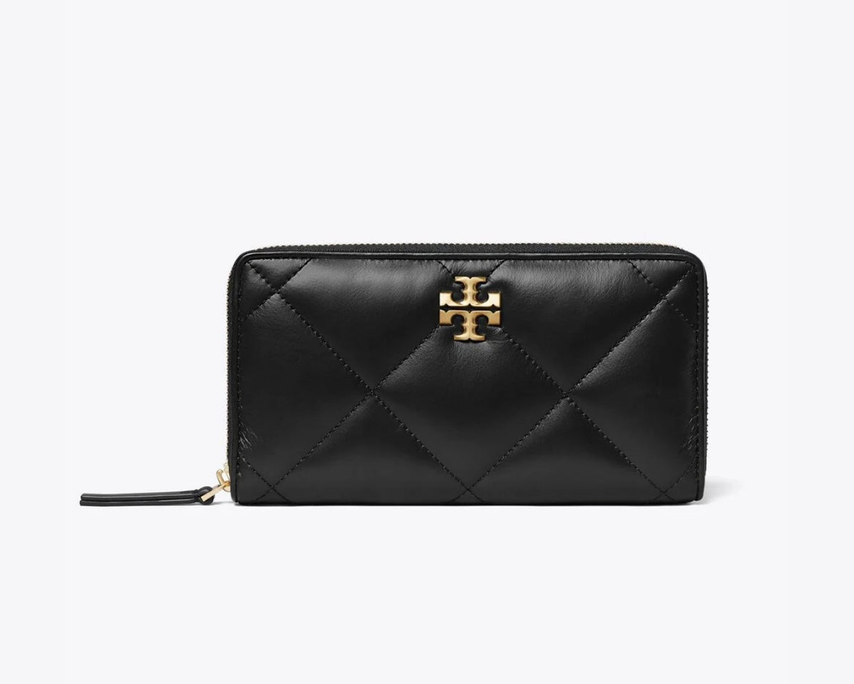 Tory Burch Kira Diamond Quilt Zip Continental Wallet