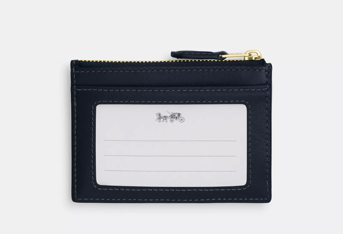 Coach Mini Skinny Id Case In Signature Jacquard