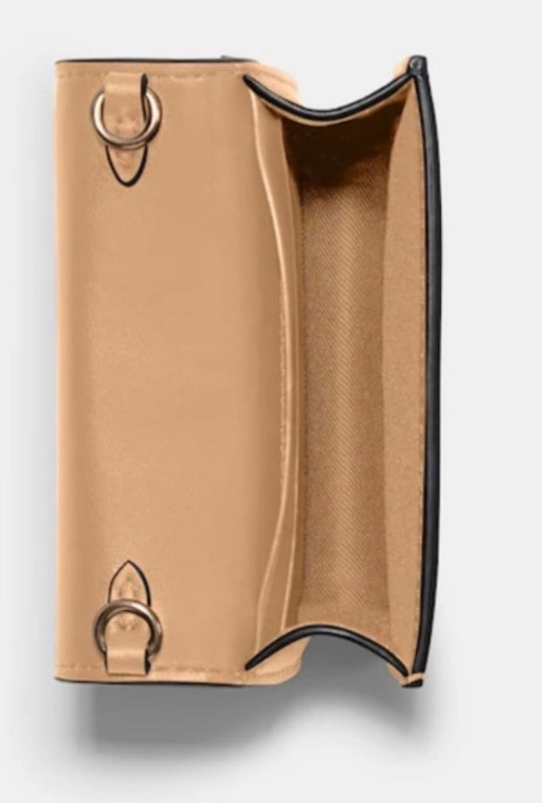 Coach Mini Wallet With Horse And Carriage Dot Print cream