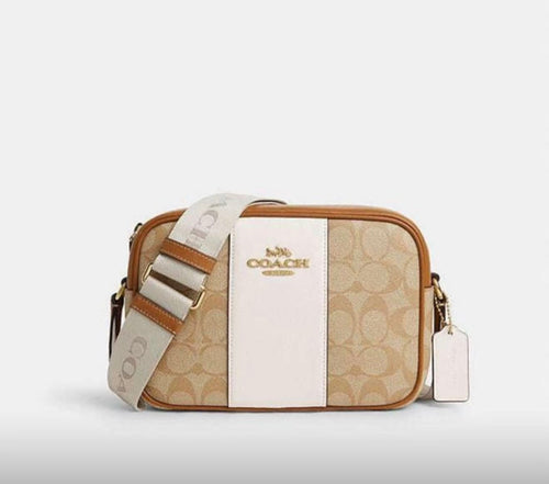 Coach Jamie Camera Bag In Signature Canvas With Stripe