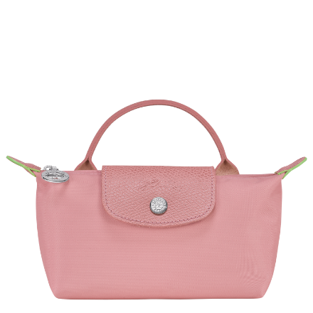 Longchamp Pouch Le Pliage Green Petal Pink Include Strap