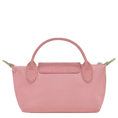 Longchamp Pouch Le Pliage Green Petal Pink Include Strap