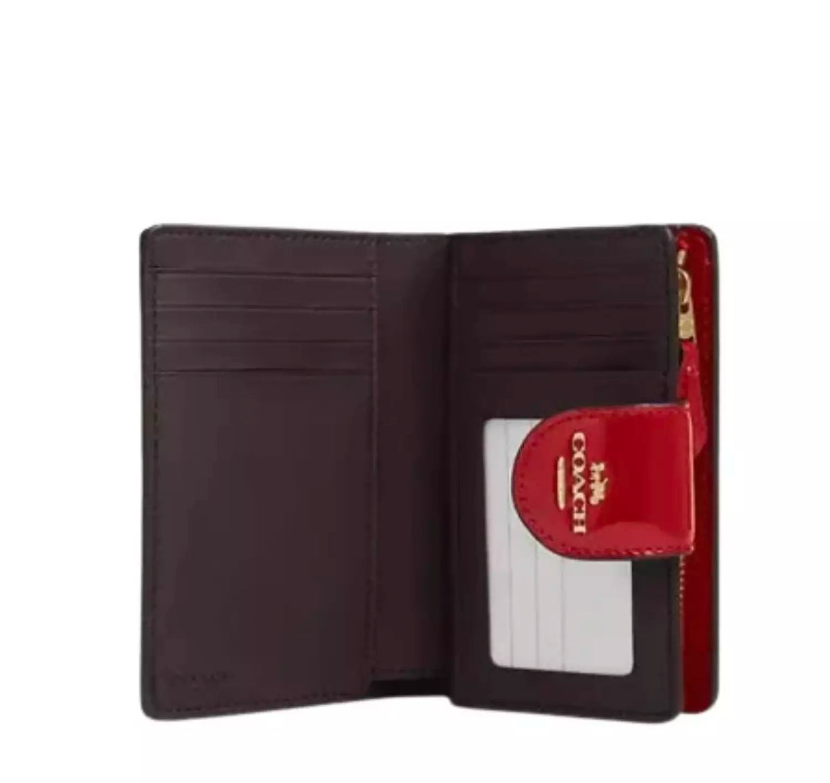 Coach Medium Corner Zip Wallet In Signature Leather
