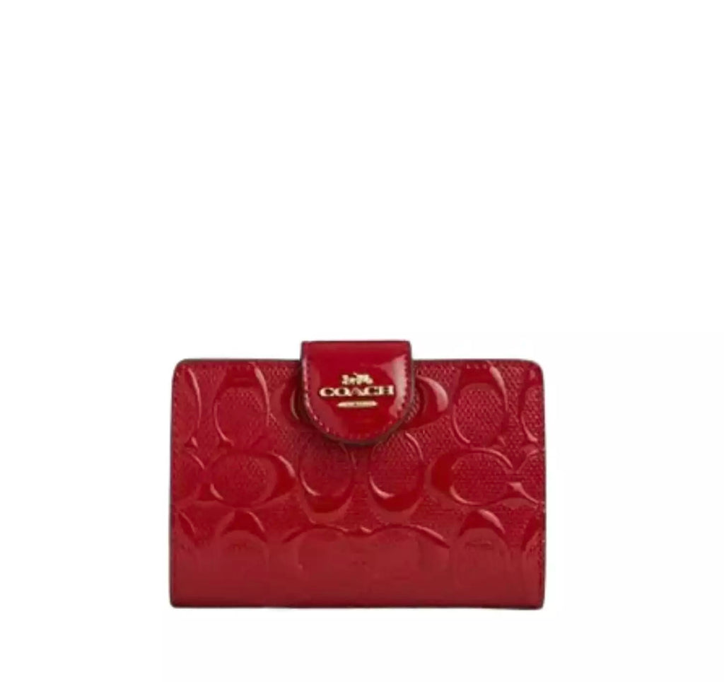 Coach Medium Corner Zip Wallet In Signature Leather