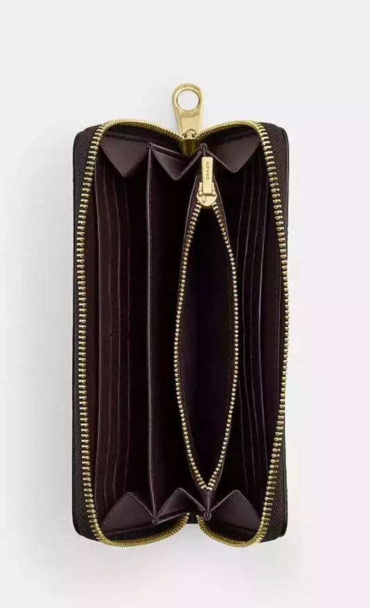 Coach Long Zip Around Wallet