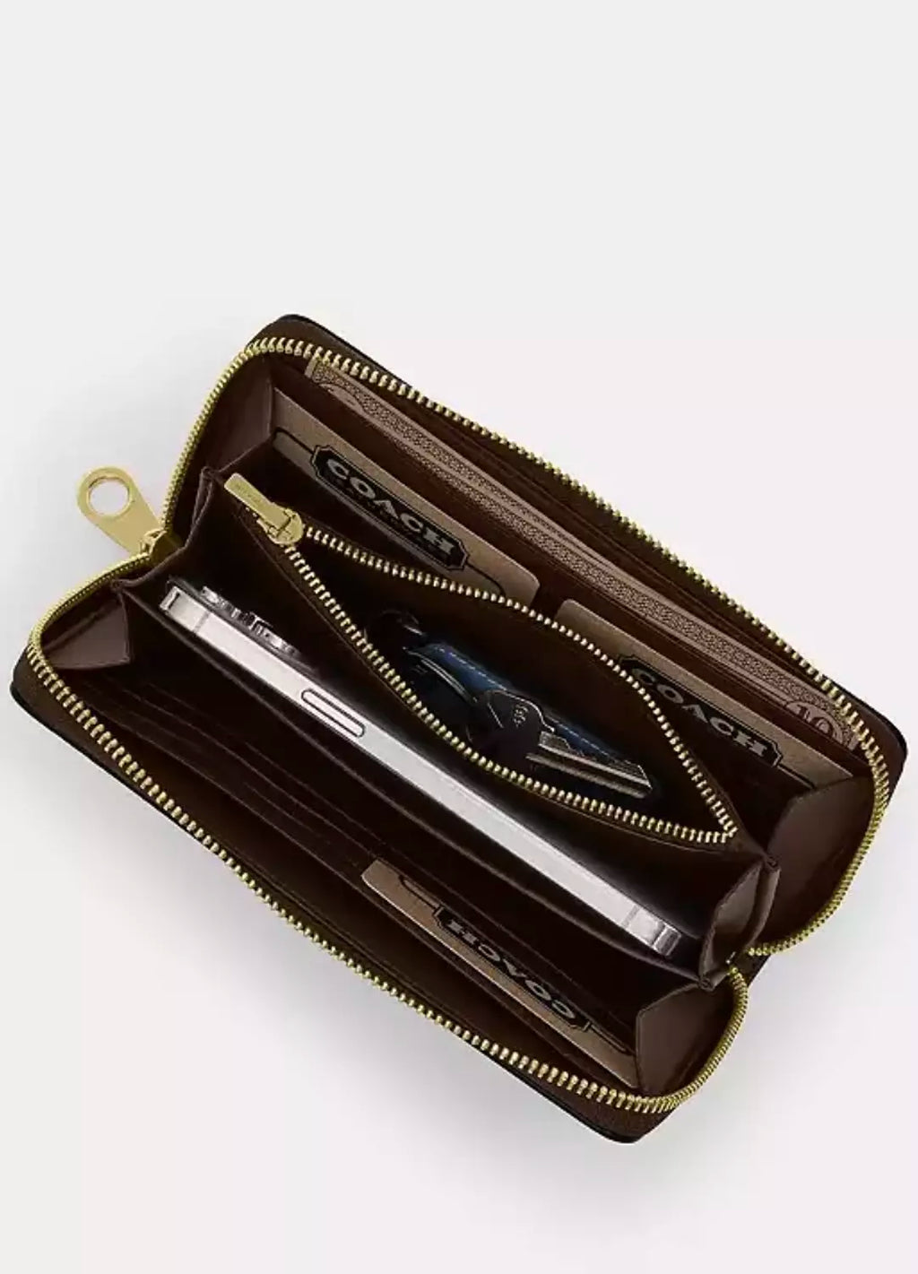 Coach Long Zip Around Wallet