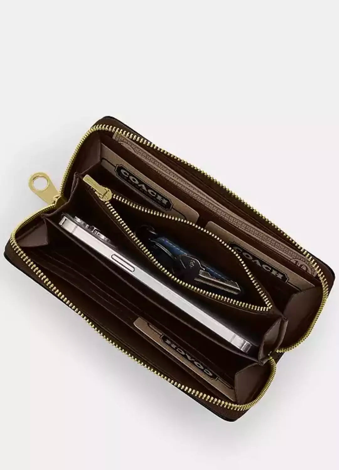Coach Long Zip Around Wallet