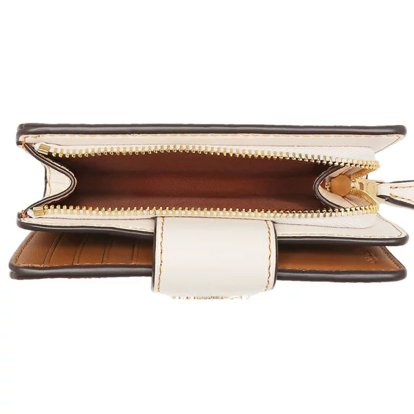 COACH Medium Corner Zip Wallet With Floral Cluster Print Style