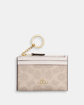 Coach Signature Canvas Mini Skinny Id Card Holder