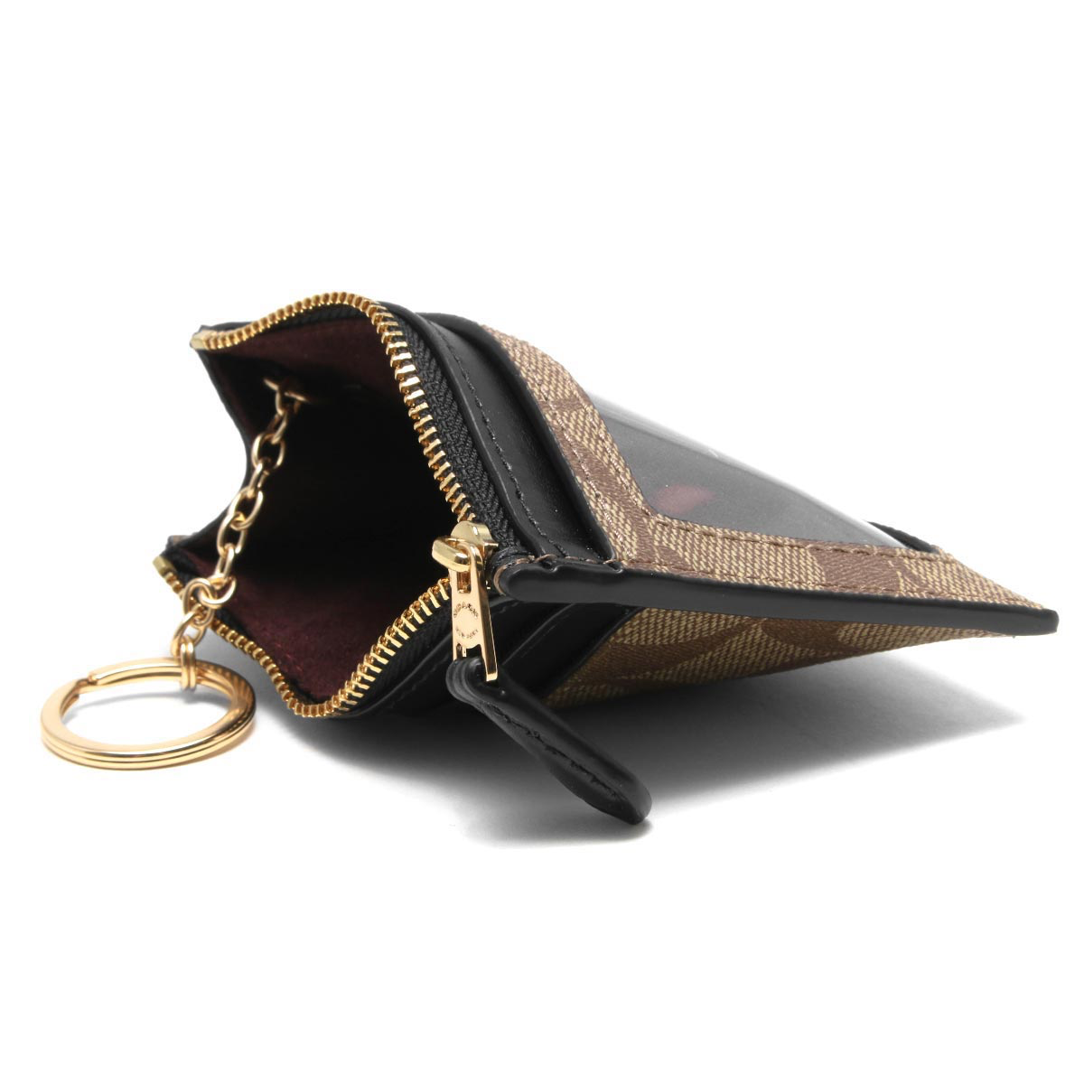 Coach Mini Skinny Id Case In Signature Canvas