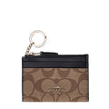 Coach Mini Skinny Id Case In Signature Canvas