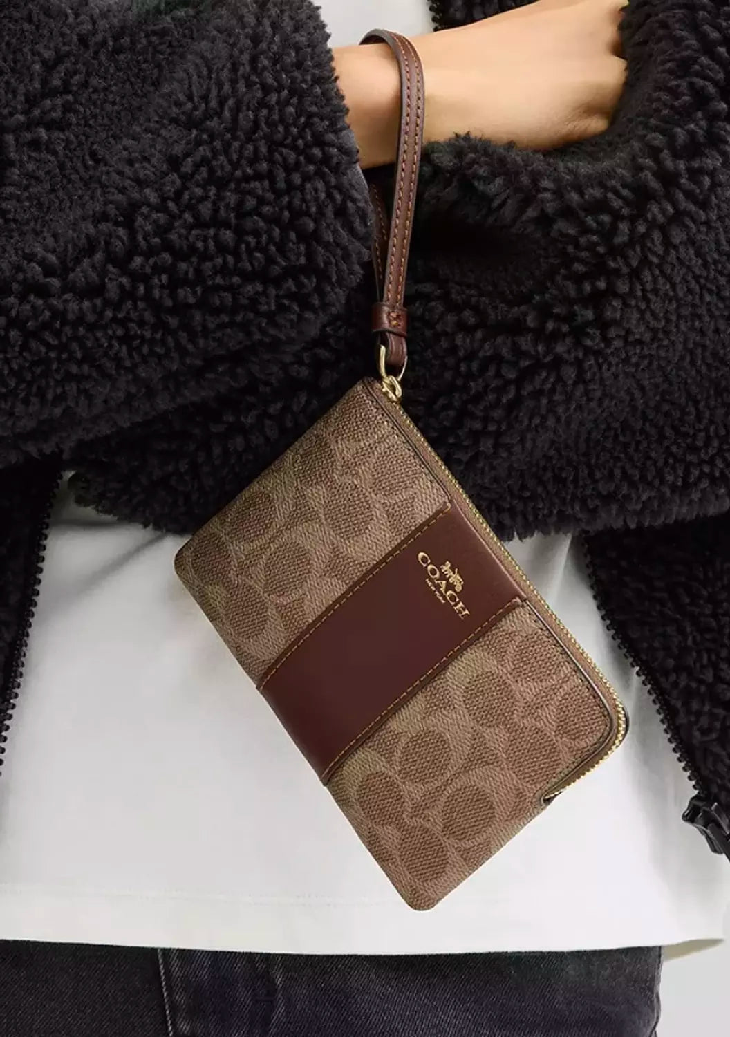 Coach Signature Wristlet