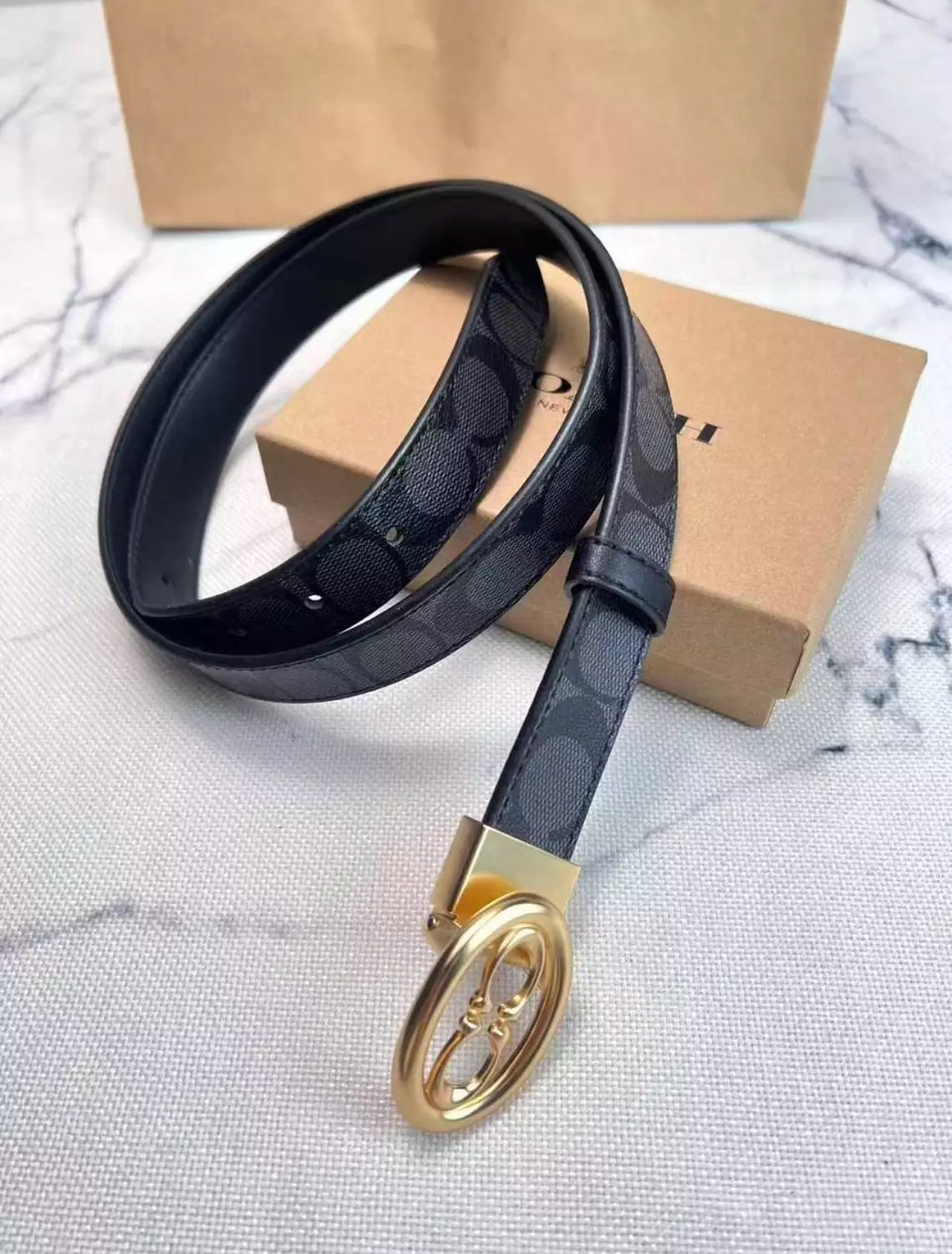 Coach Buckle Cut-To-Size Belt, 25 Mm