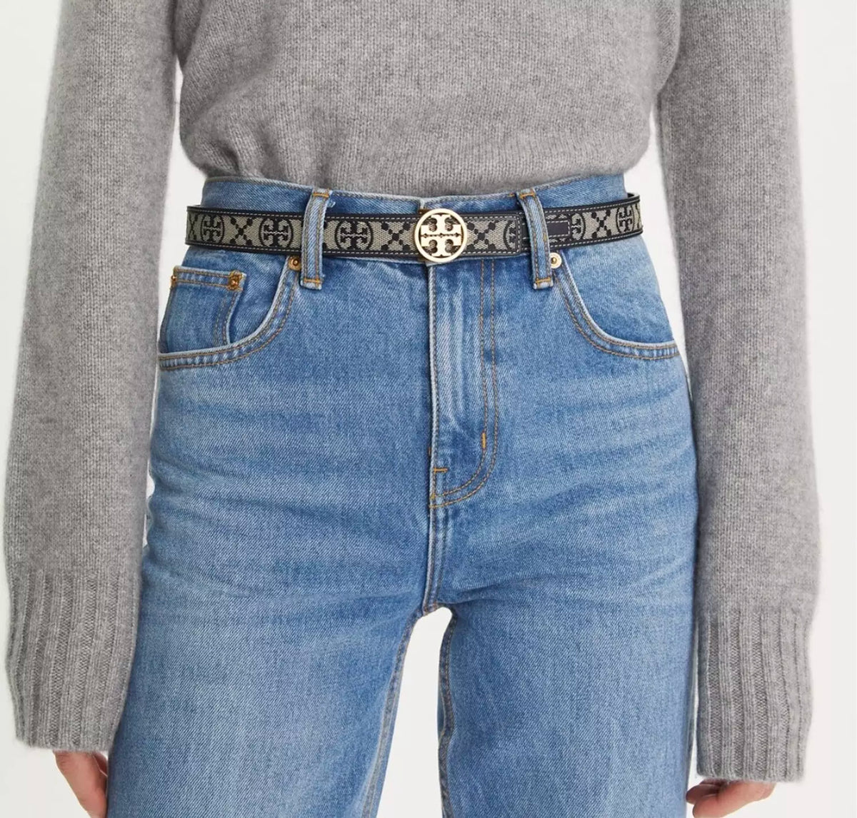 Tory Burch Miller Monogram Belt