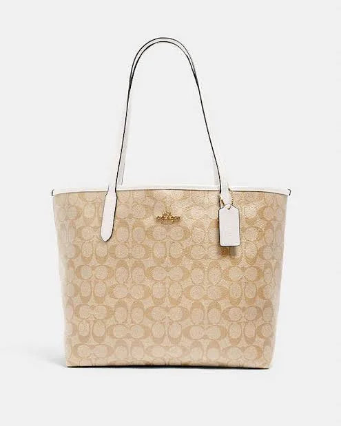 Coach City Tote Bag In Signature Canvas
