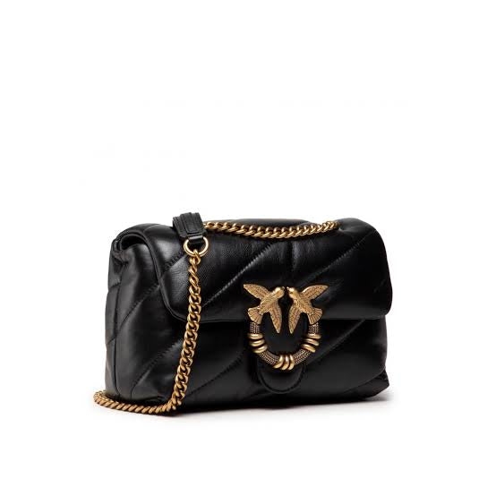 PINKO
Mini Love Puff Quilt Jewel Bag in Nappa Leather