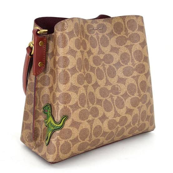Coach Willow Bucket Bag Signature Canvas with Patch