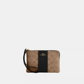 Coach Corner Zip Wristlet