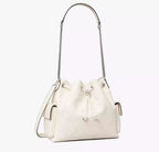 Tory Butch Charlie Quilted Drawstring Shoulder Bag