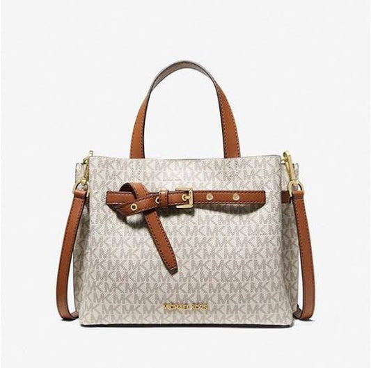 Michael Kors Emilia Small Signature Logo Satchel