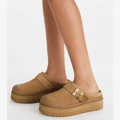 Tory Burch Mellow Shearling Platform Mule