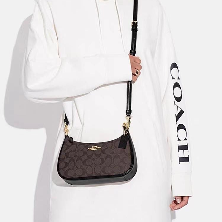 Coach Teri Shoulder Bag In Signature Canvas