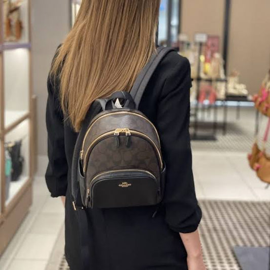 Coach Mini Court Backpack In Signature Canvas B2G1