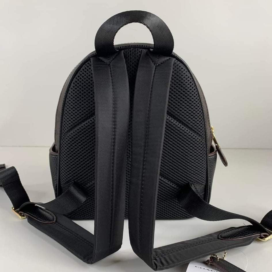 Coach Mini Court Backpack In Signature Canvas