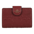 Coach Women's Medium Corner Zip Wallet In Signature Leather