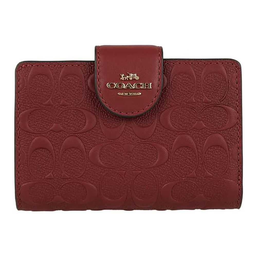 Coach Women's Medium Corner Zip Wallet In Signature Leather