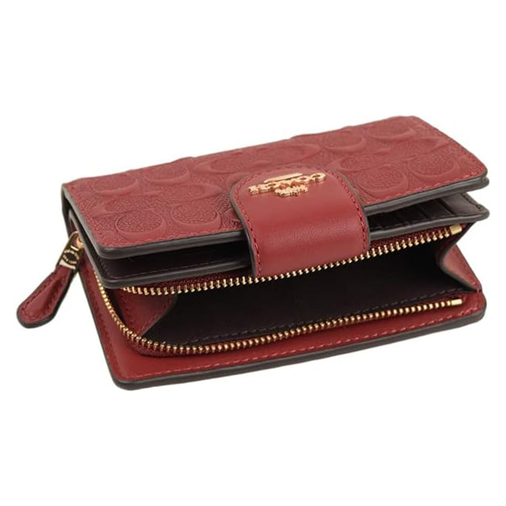 Coach Women's Medium Corner Zip Wallet In Signature Leather