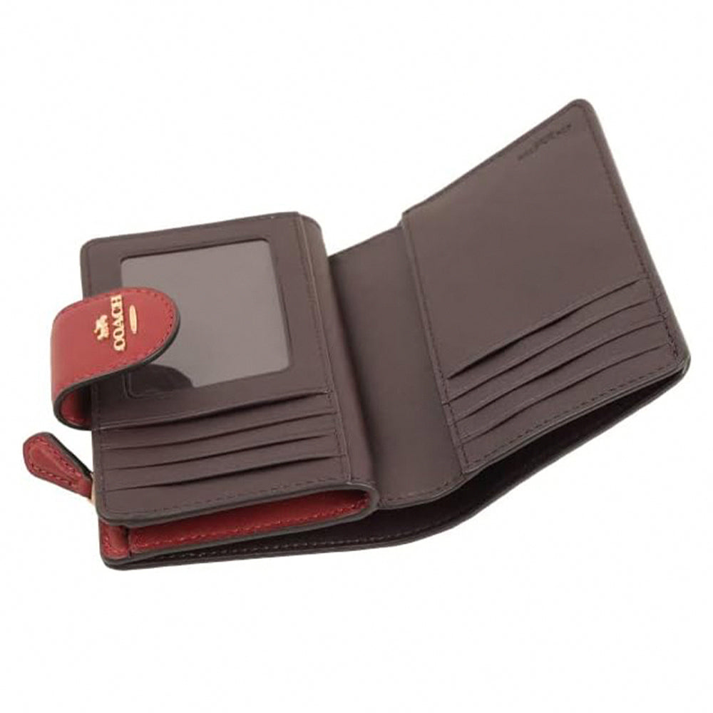 Coach Women's Medium Corner Zip Wallet In Signature Leather