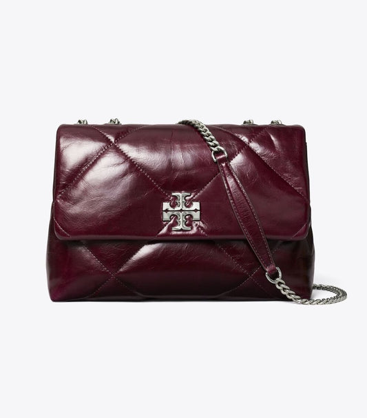 Tory Burch Kira Diamond Quilt Distressed Shoulder Bag