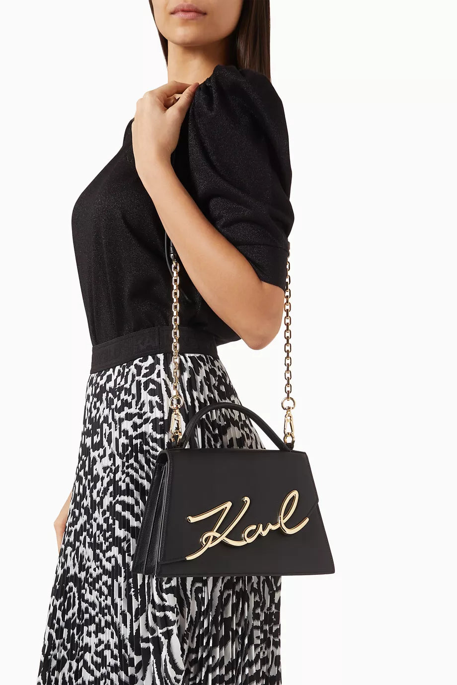 Karl Lagerfeld Signature Medium Crossbody Bag