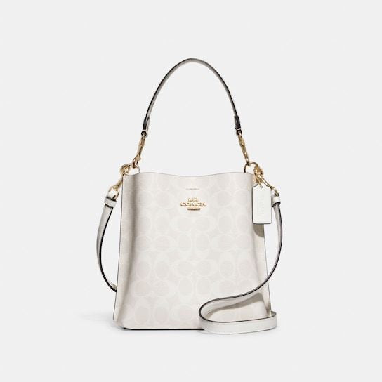 Coach Mollie Bucket Bag 22 In Signature Canvas