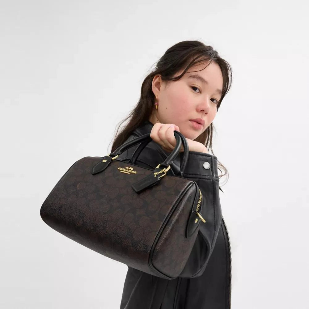 Coach Rowan Satchel in Signature Canvas